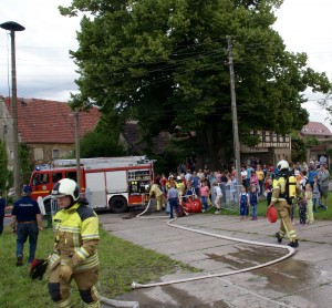 Feuerwehr Cossebaude im Einsatz in Oberwartha