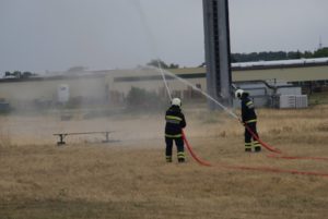 Schlauchtrupp beim Wettkampf