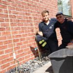 Pflanzen der Weinreben aus Weinsberg