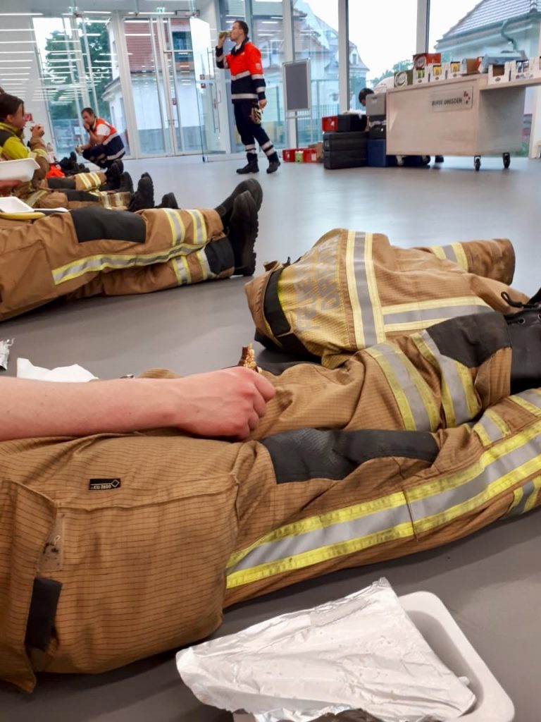 Pause für unsere Kameraden